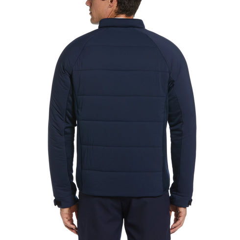 Mixed-Media 70's Insulated Jacket